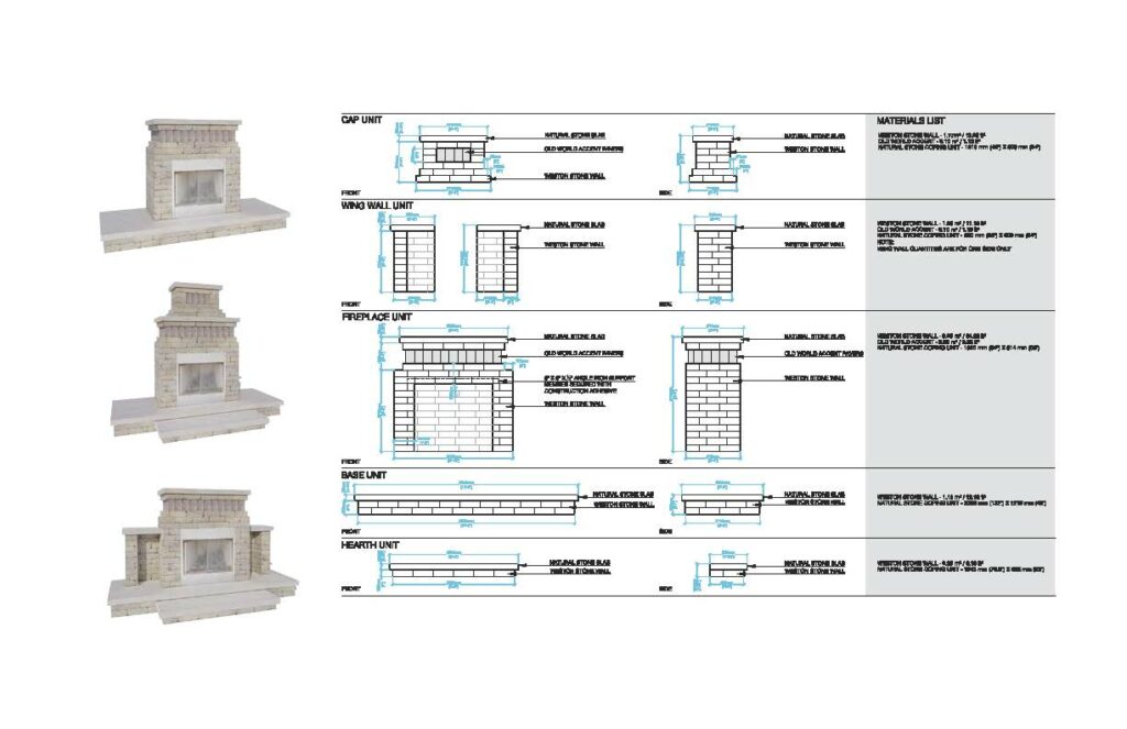 Weston Fireplace Modules